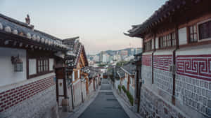 Bukchon Hanok Village Traditional Korean Architecture Wallpaper