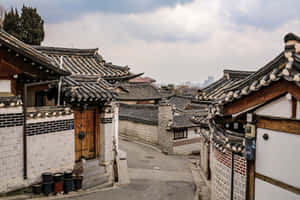 Bukchon Hanok Village Traditional Korean Architecture Wallpaper