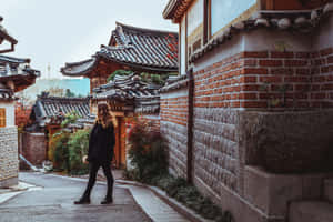 Bukchon Hanok Village Walkway Wallpaper