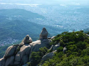 Bukhansan National Park Granite Peaks View Wallpaper