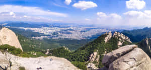 Bukhansan National Park Panoramic View Wallpaper