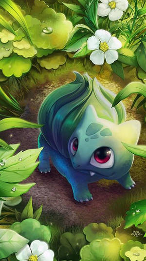 Bulbasaur Digital Art Pokemon Iphone Wallpaper