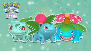 Bulbasaur, Ivysaur, And Venusaur Wallpaper