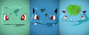 Bulbasaur, Ivysaur, And Venusaur Wallpaper