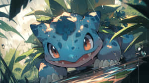 Bulbasaur Rainy Day Hideout Wallpaper