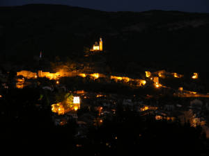 Bulgaria Night Fortress Wallpaper