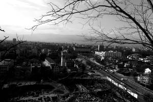 Bulgaria Plovdiv Aerial View Wallpaper