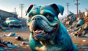 Bulldogin Junkyard Artwork Wallpaper