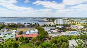 Bunbury Waterfront Aerial View Wallpaper