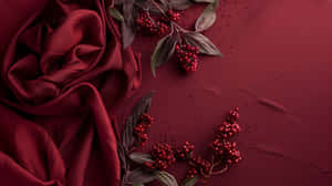 Burgundy Elegance Backdrop Wallpaper