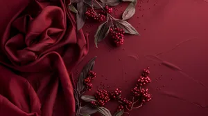 Burgundy Elegance Backdrop Wallpaper