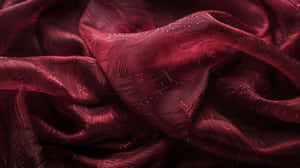 Burgundy Fabric Texture Detail Wallpaper