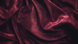 Burgundy Fabric Texture Elegance Wallpaper