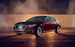 Burgundy Hyundai Genesis G90 Wallpaper