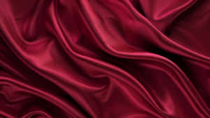 Burgundy Satin Fabric Waves Wallpaper