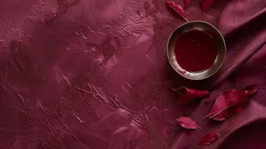 Burgundy Wax Seal Texture Wallpaper