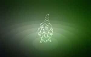 Burmy Green Gradient Background Wallpaper