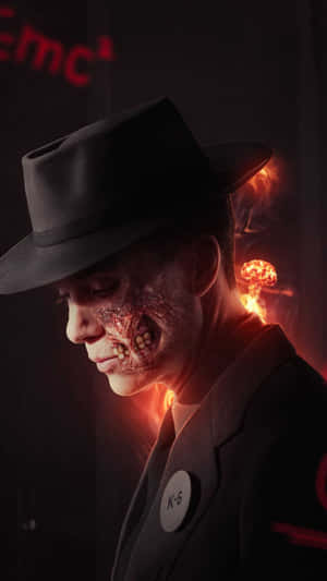 Burned Face Manin Hat Wallpaper