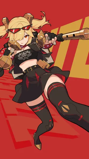 Burnice Zzz Action Pose Wallpaper