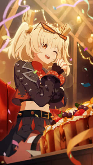 Burnice Zzz Birthday Celebration Wallpaper