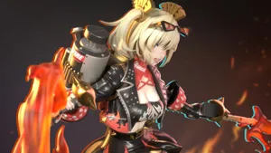 Burnice Zzz Character Art Wallpaper