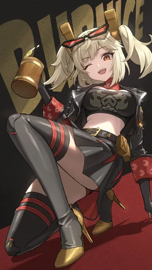 Burnice Zzz Character Art Wallpaper