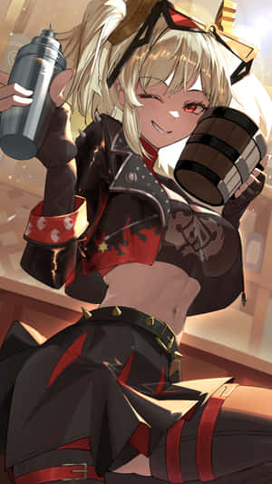 Burnice Zzz Character Art Wallpaper