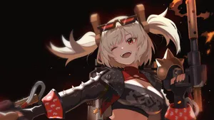 Burnice Zzz Character Art Wallpaper