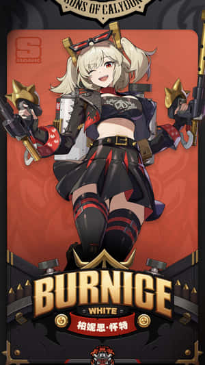 Burnice Zzz Character Art Wallpaper