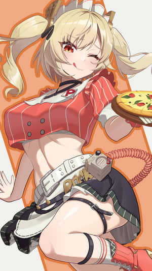 Burnice Zzz Character Art Wallpaper