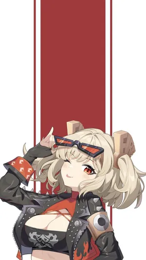 Burnice Zzz Character Art Wallpaper