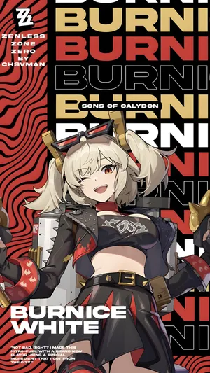 Burnice Zzz Character Spotlight Wallpaper