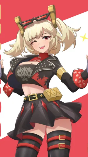 Burnice Zzz Character Style Wallpaper