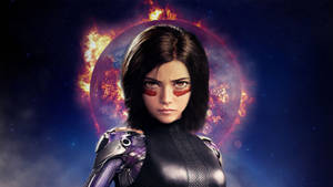 Burning Alita Battle Wallpaper