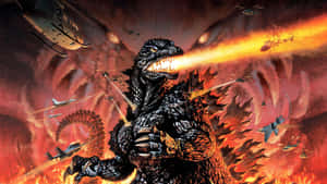 Burning Godzilla Unleashed Wallpaper