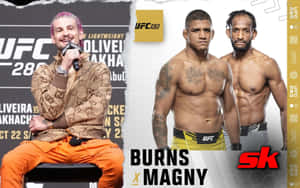 Burns Fights Neil Magny Wallpaper