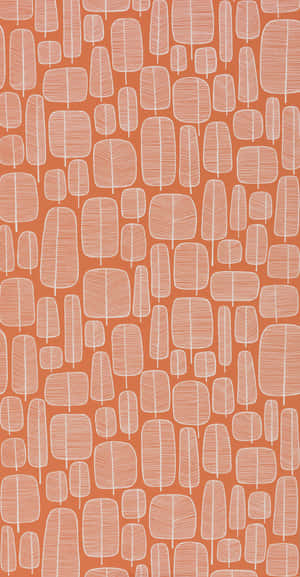 Burnt Orange Abstract Pattern Wallpaper