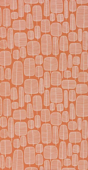 Burnt Orange Abstract Pattern Wallpaper