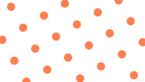 Burnt Orange Dots Pattern Wallpaper