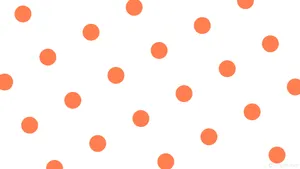 Burnt Orange Dots Pattern Wallpaper
