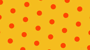 Burnt Orange Dotson Yellow Background Wallpaper