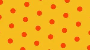 Burnt Orange Dotson Yellow Background Wallpaper