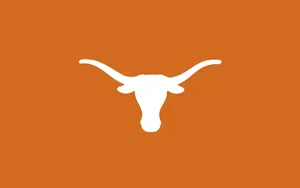 Burnt Orange Longhorn Silhouette Wallpaper