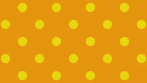 Burnt Orange Polka Dots Pattern Wallpaper