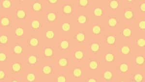 Burnt Orange Polka Dots Pattern Wallpaper