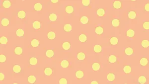 Burnt Orange Polka Dots Pattern Wallpaper