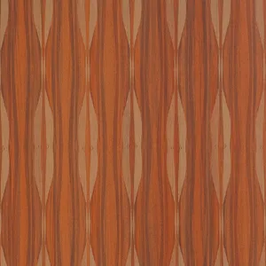 Burnt Orange Wood Grain Pattern Wallpaper