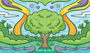 Burst Of Imagination - Young Artists At Work Wallpaper