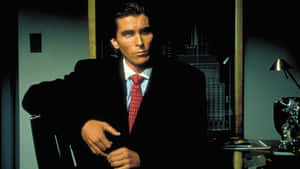 Businessmanin Office Suitand Red Tie Wallpaper