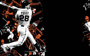 Buster Posey Graffiti Wallpaper